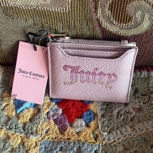 Juicy Couture dusty blush with stones wallet NWT